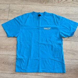 Balenciaga Vibrant Blue Short Sleeve Tee